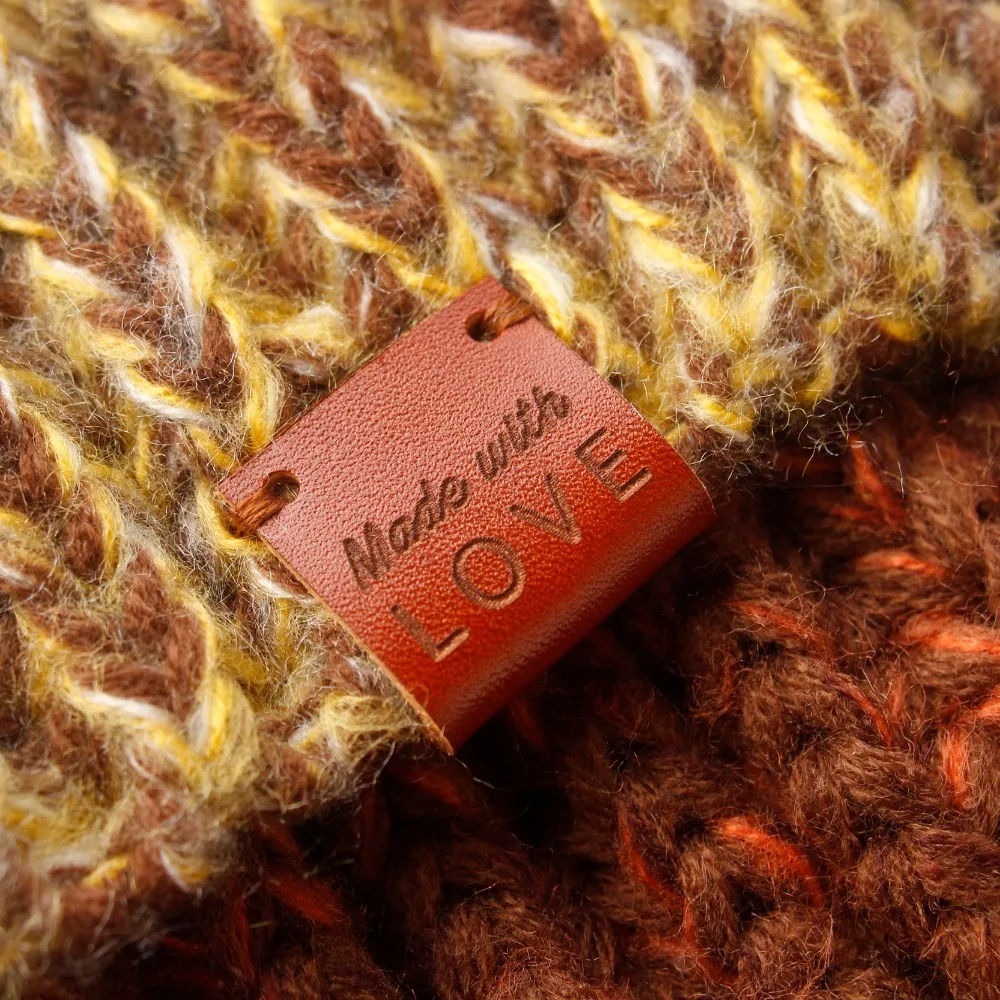 

32 Leather Tags, Clothing Labels, Custom Leather Label, Sew in (PB080)