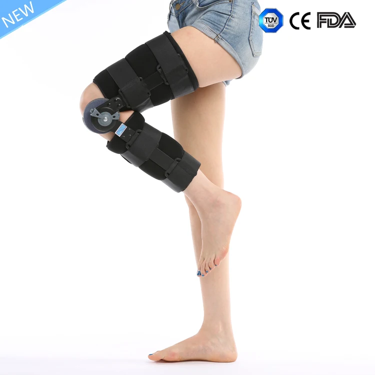 ROM knee immobilizer orthopedic hinged knee brace / knee supportin Braces & Supports from