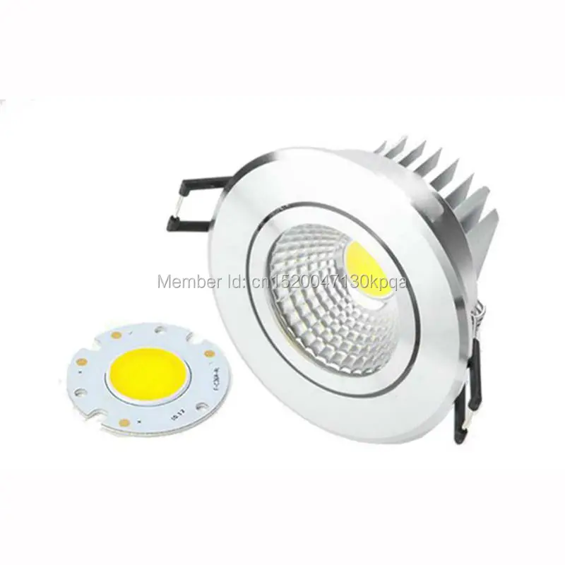 Толстый корпус супер яркий COB светодиодный светильник 5 Вт Светодиодный светильник с регулируемой глубиной точечное освещение