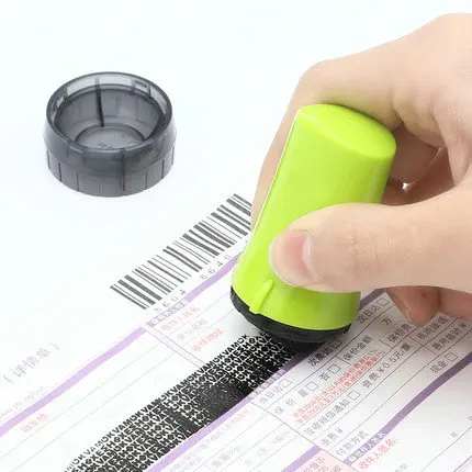

Hot Sell Advanced Confidential Roller Protection Stamp For Glossy Paper Security Code Self Inking Roller Stamp