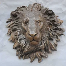 Xd 002214 18 Бронзовый Ожесточенные Король Лес Лев Хенд Скульптура Статуя