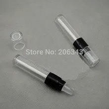 4.5 ml brillo de labios tubo con cabeza de látex, envase cosmético, pincel de labios de contenedores, maquillaje tubo de vacío, botella de plástico