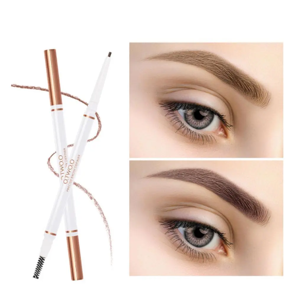 

O.TWO.O double head Eyebrow Tattoo Pen Waterproof Eye Makeup Eyebrow Tint Cosmetics Long Lasting Eyebrow Pencil 4 colors