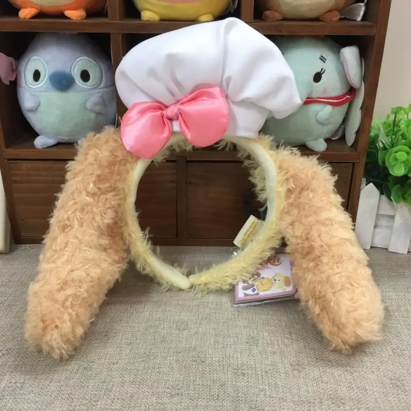 Милая плюшевая игрушка Duffy Bear Friend Cookie Chef Dog мягкий обруч для волос головная