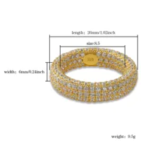 TOPGRILLZ 925 Sterling Silver Stamp Full Iced Out Cubic Zirconia Mens Women Engagement Rings Charm Jewelry For Gifts - Image 6