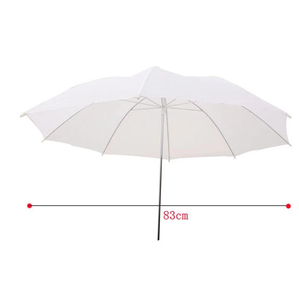 33in 83cm Photo Studio Flash Translucent White Soft Umbrella Photo Studio Accessories