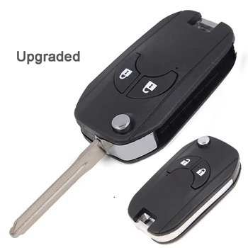 Keyforkess per Nissan Cube Micra Nota Qashqai Juke di Ricambio Originale/Aggiornato 2 Pulsante Car Key Borsette Caso Fob - KEYECU per Nissan Cube Micra Nota Qashqai Juke di Ricambio Originale Aggiornato 2 Pulsante Car