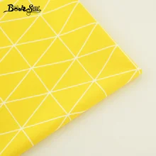 Booksew хлопчатобумажная саржевая ткань желтая ткань для шитья треугольная дизайнерская стеганая ткань для детского скрапбукинга кукла домашний текстиль для подушек