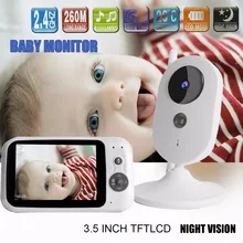 303A 3,5 дюймов беспроводной видеоняни цветной Детский Монитор детская няня, безопасность Камера Ночного Видения мониторинг мальчиков и девочек детская комната