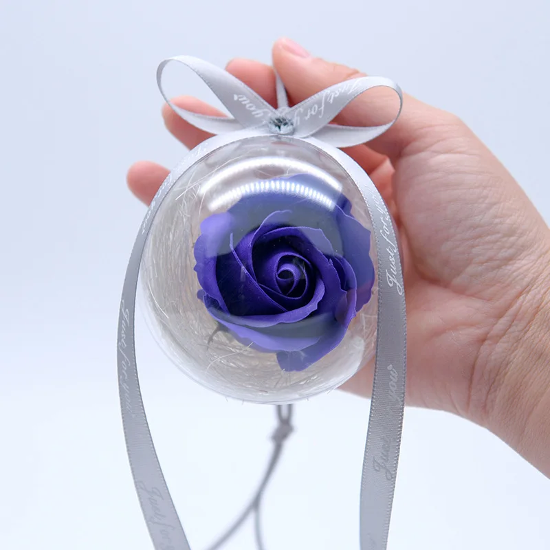 Модный цветок розы стеклянный хрустальный шар искусственный цветок Свадьба День святого Валентина подарки имитация вечной жизни розы шар