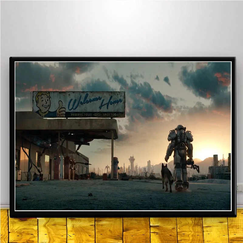 FX1082 Fallout 4 мастерство дерево видео горячий Классический зомби съемки игры плакат