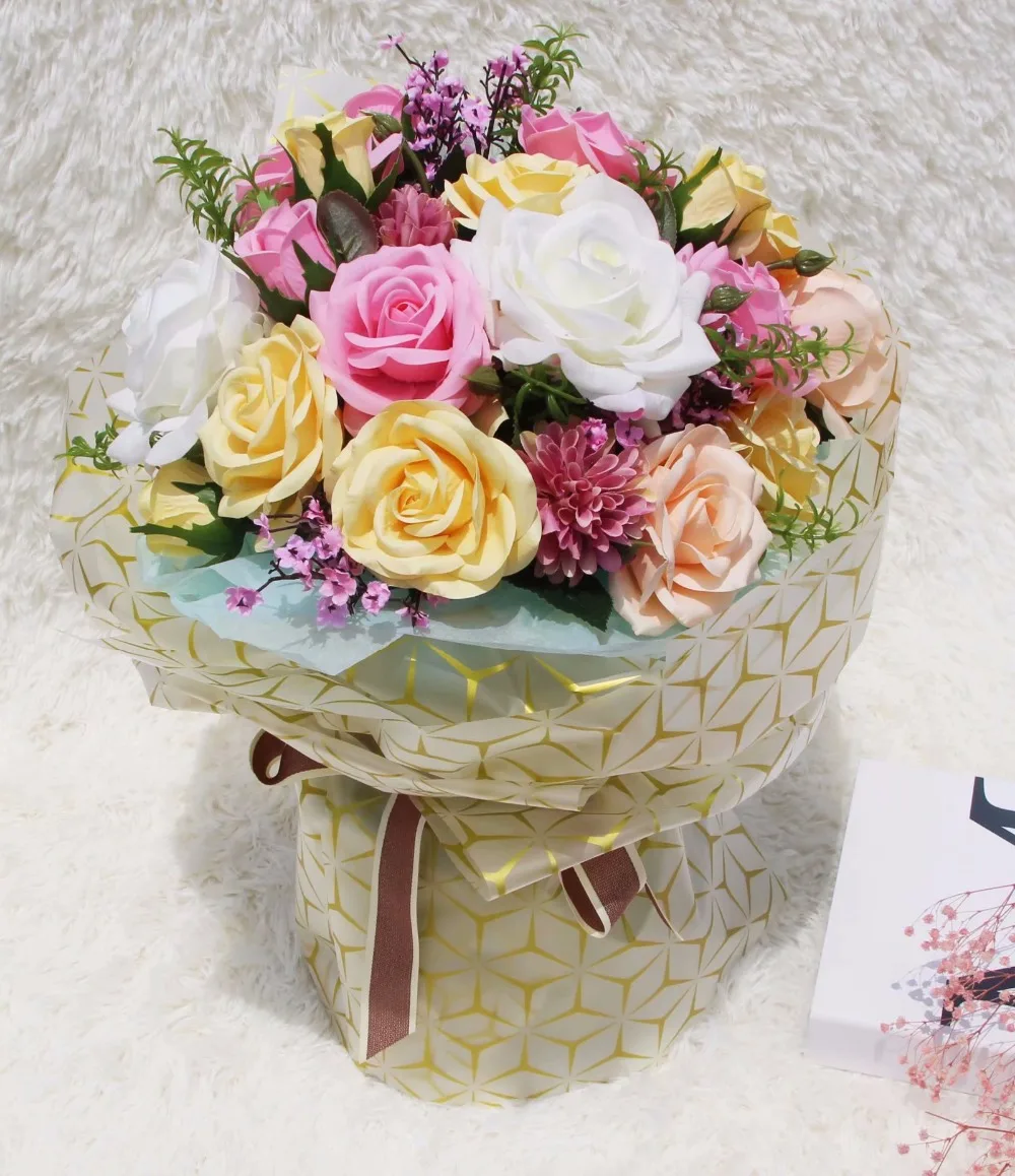 58x58cm Waterproof Flower Wrapping Paper Floral Bouquet Packaging