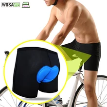 Wosawe велосипедные шорты синий гель 3d-силикон мягкий черный велосипед велосипедное Нижнее белье Спорт на открытом воздухе Велоспорт Нижнее белье