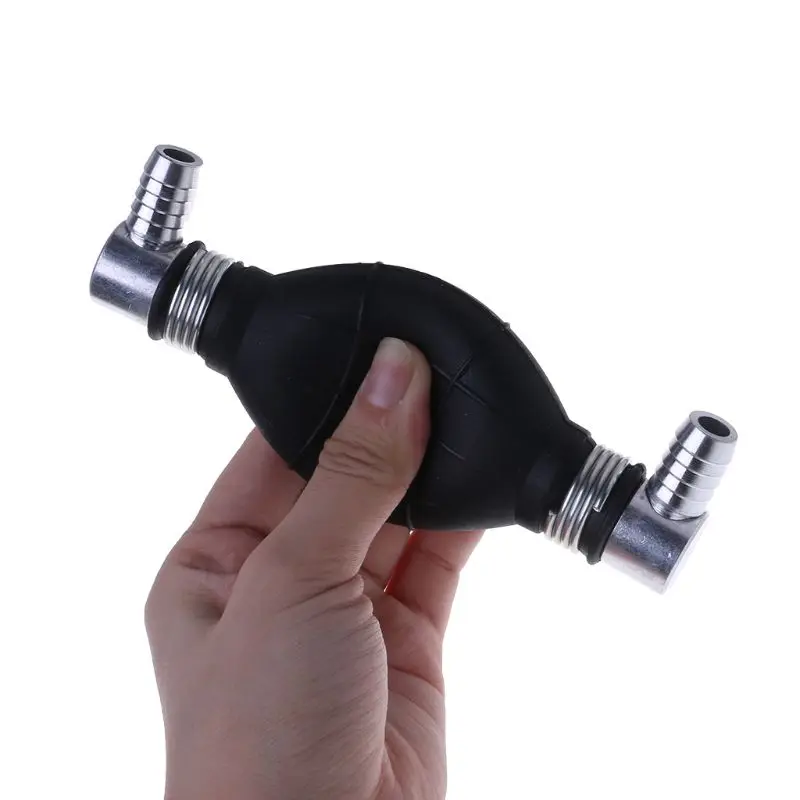 

6/8/10/12mm Right Angle Black Rubber Fuel Transfer Vacuum Fuel Line Hand Primer Pump Bulb Type For Boats Tractors Car Engine