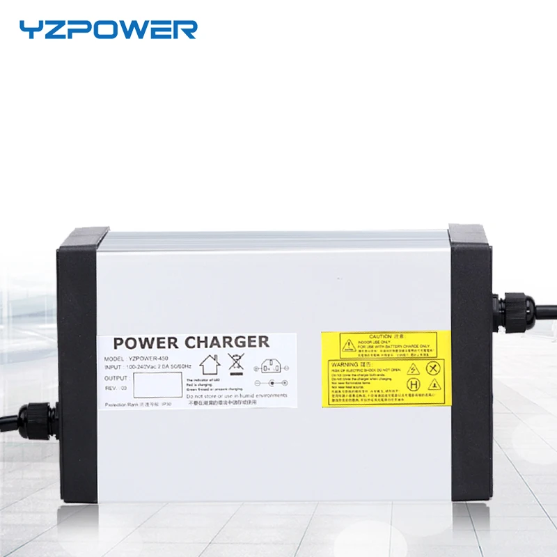 YZPOWER 12,6 V 40A 39A 38A 37A Lifepo4 зарядное устройство для 12V Ebike батарея для электровелосипеда с 4 вентилятором охлаждения