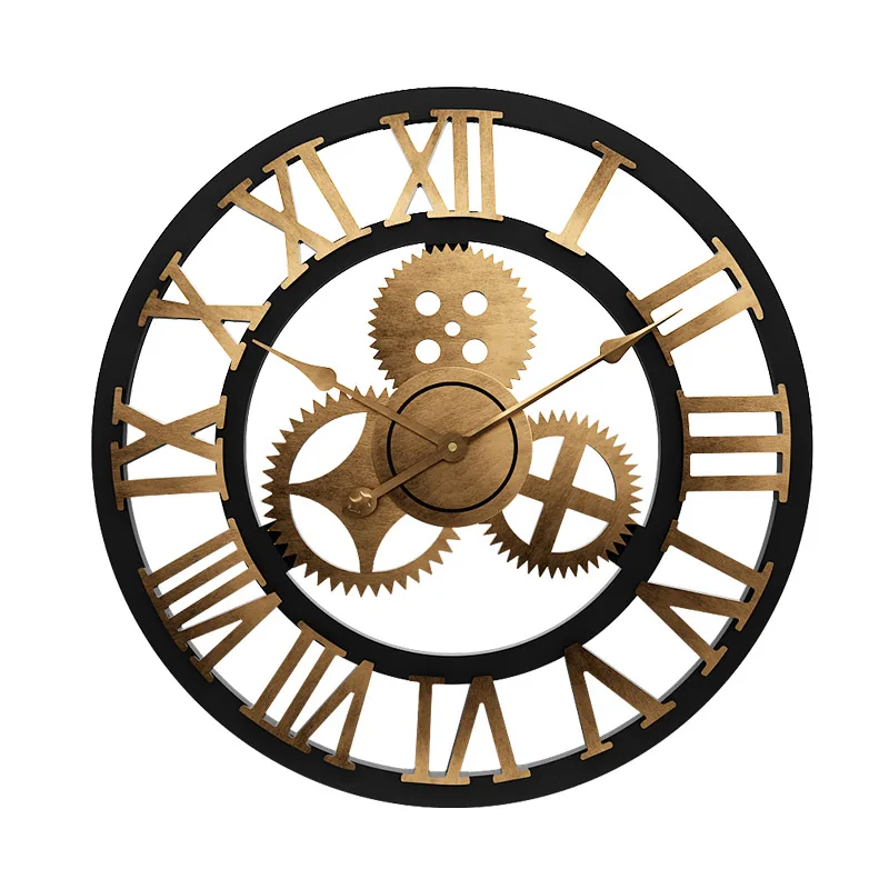 40*40 см настенные часы современный дизайн для гостиной кухни Металлические Короткие настенные часы украшение дома - Цвет: wall clock 1