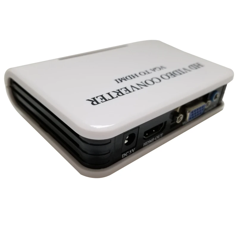  Audio VGA a HDMI HD HDTV 1080 P Video Converter Box Adattatore per il Computer portatile Del PC Not