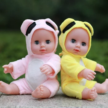 

Kids Toy Doll Soft Silicone Reborn Baby Realistic Vinyl Doll Black Reborn Babies Dolls with Cloths for Girls Christmas Gift