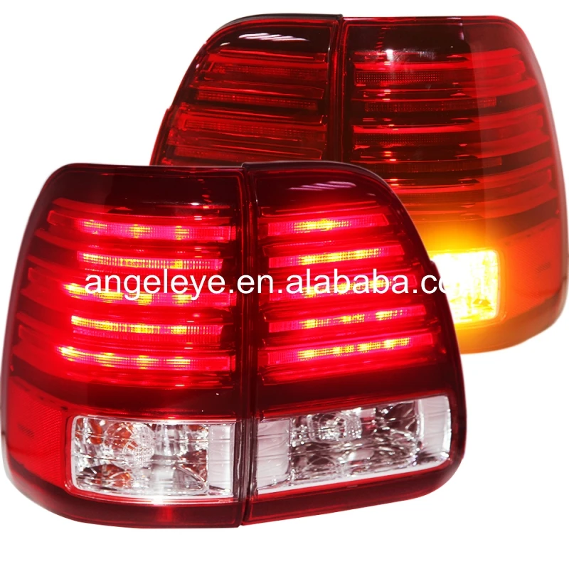 2003 2007 year For Lexus LX470 LED Tail light Rearlights Red White LF