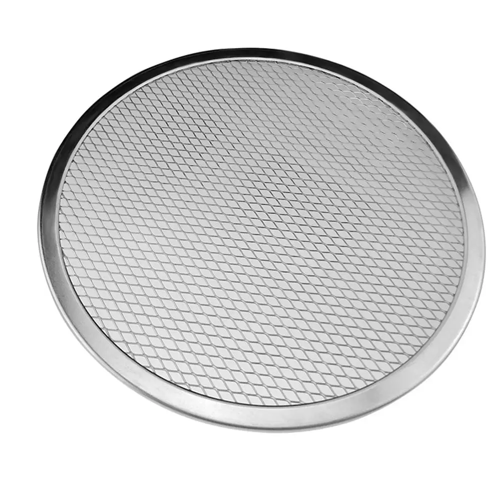 Новая алюминиевая плоская сетка для пиццы круглый противень для выпечки металлическая сетка для выпечки Кухонные инструменты для пиццы 6-22 дюймов посуда для выпечки