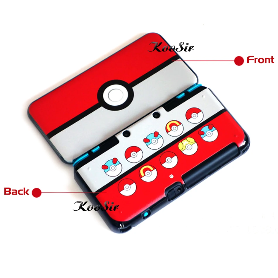 2DS LL/XL аксессуары шаблон чехол Pokeball пикачус защитный жесткий чехол оболочка кожа для nintendo консоли игры