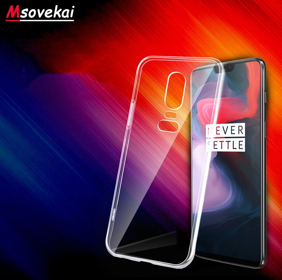 

For OnePlus 1+3 3T 5 5T OnePlus 6 6T 1+6 T Six A6000 HIgh Quality Clear Soft Case TPU Slim Silicon Transparent Bumper Back Cover