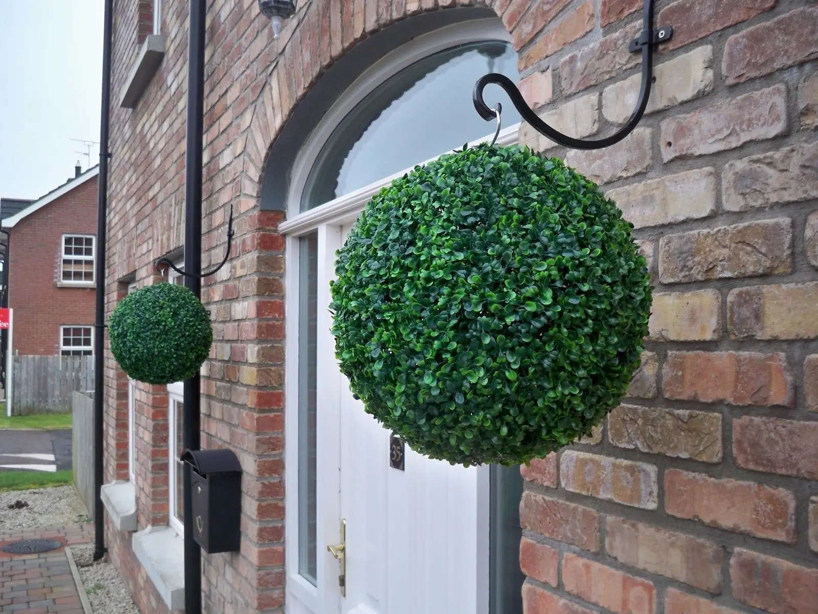 Искусственная зеленая трава шар растение Topiary висячая гирлянда для свадьбы