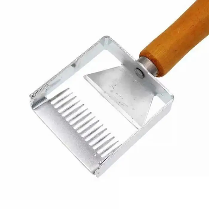 Нержавеющая сталь разворачивающая Вилка Нож-скребок для пчеловодов лопатой инструмент пчеловода с деревянной ручкой WWO66
