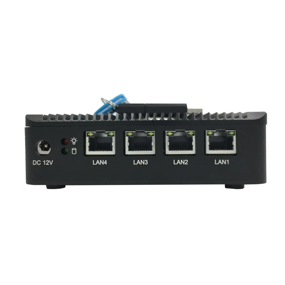 Fanless Industrial Baytrail J1900 Quad Core 2G/4G Ram 500GB/1TB Sata HDD Vga 4 Gigabit Lan Mini PC X86 1080P