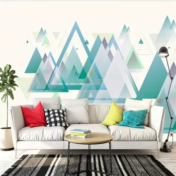 

Generation simple mountain range mountain TV background wall professional production mural wholesale wallpaper custom photo wall