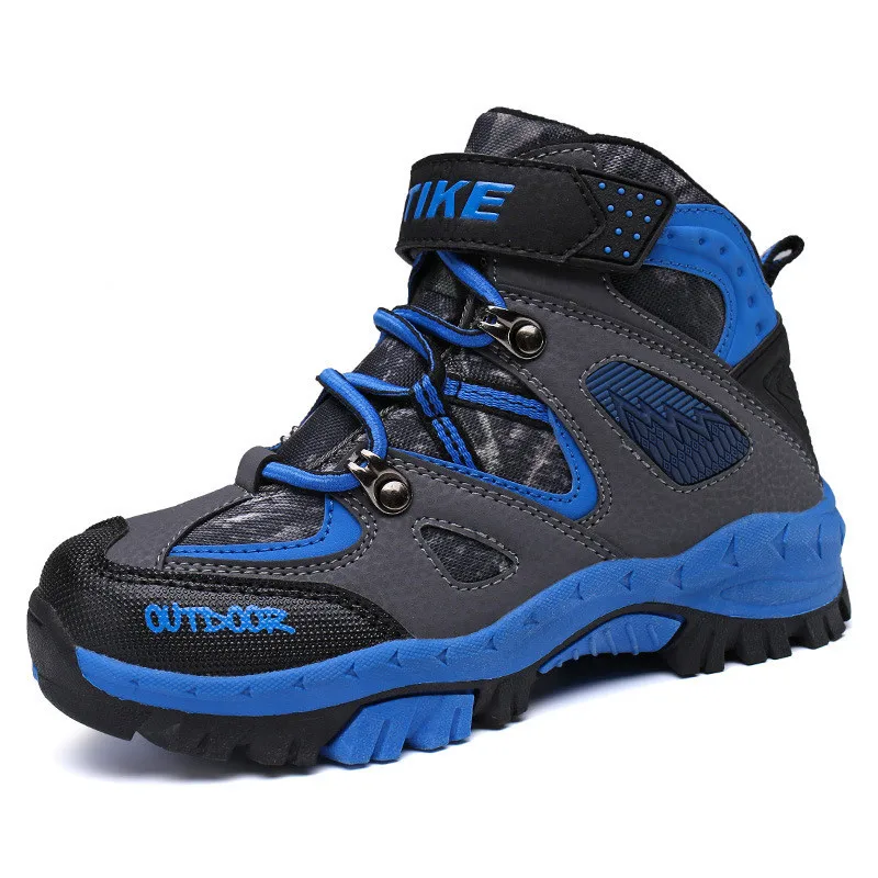 

Fashion Winter kids Shoes Boys Casual Shoes Outdoor Waterproof Sneakers Children Warm Shoes With Anti-skid Claw Tenis Infantil