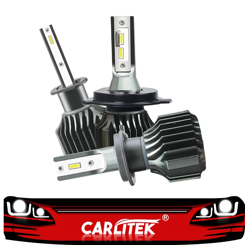 Carlitek CSP H7 Led H11 H4 H3 H1 фар автомобиля 9012 9006 9005 светодиодные лампы 12V 24V 8000LM 6000 К Авто противотуманных фар автомобиля источник света