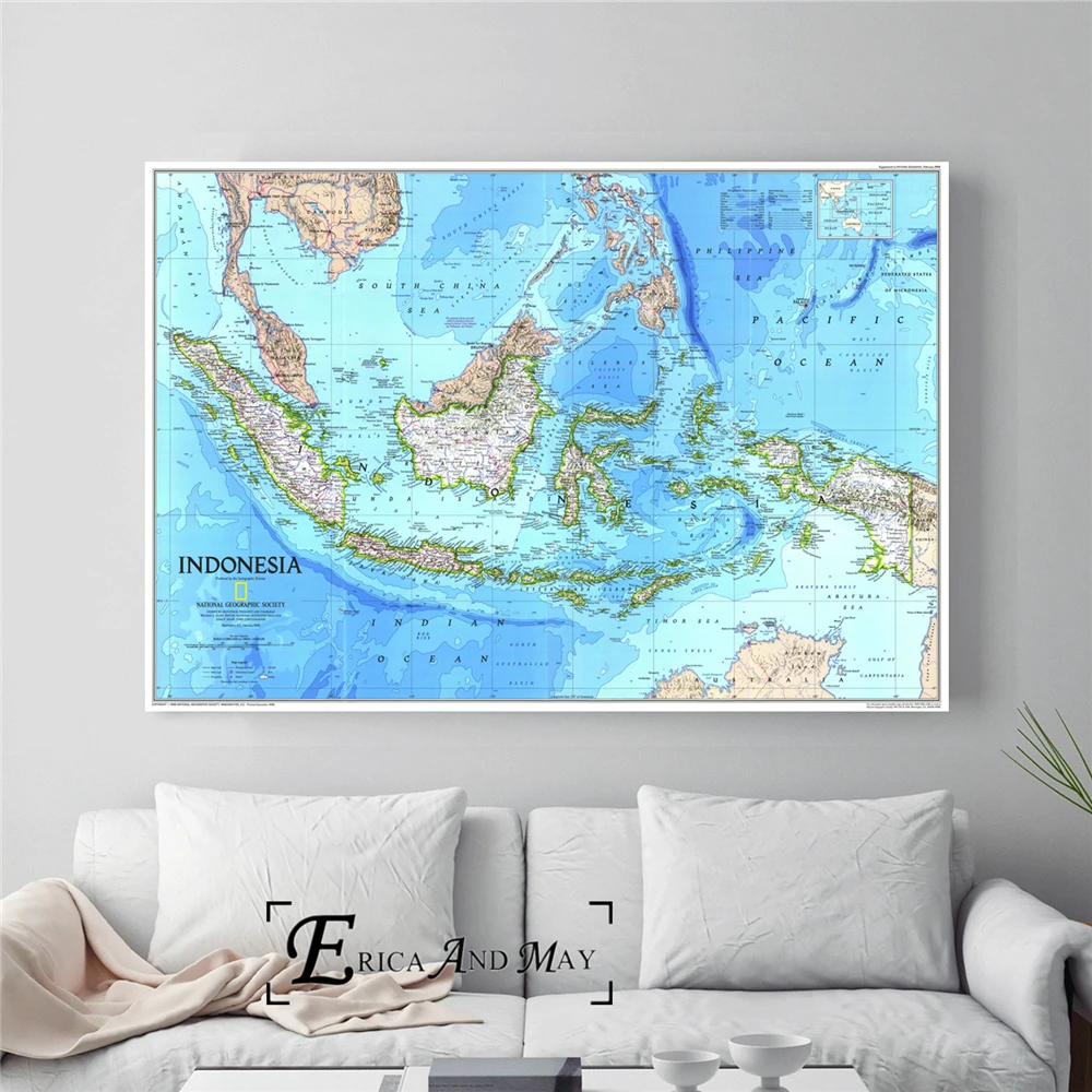 Карта мира HD Большой стиль плакаты и принты настенные художественные декоративные картины холст живопись для гостиной домашний Декор без рамы