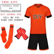 Футбольные майки для мальчиков, Футбольная форма Diy, детский футбольный комплект, тренировочные костюмы, Джерси, Настраиваемые дышащие детские футбольные комплекты