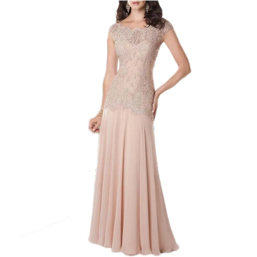 Платье для матери невесты кружевное платье свадебной вечеринки Vestido De крестной