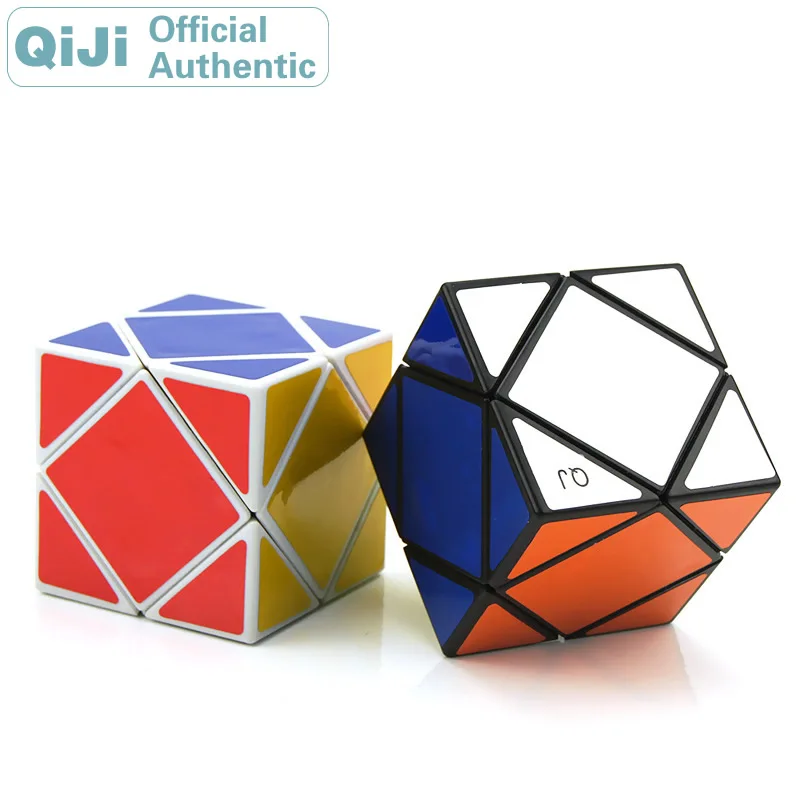 

QiJi Skewbed Magic Cube QJ Skewed Diamond Cubo Magico Professional Neo Speed Cube Puzzle Antistress Fidget Toys For Children