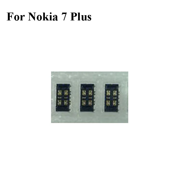 Внутренний разъем FPC 2 шт. держатель аккумулятора зажим контакт для Nokia 7 Plus логика