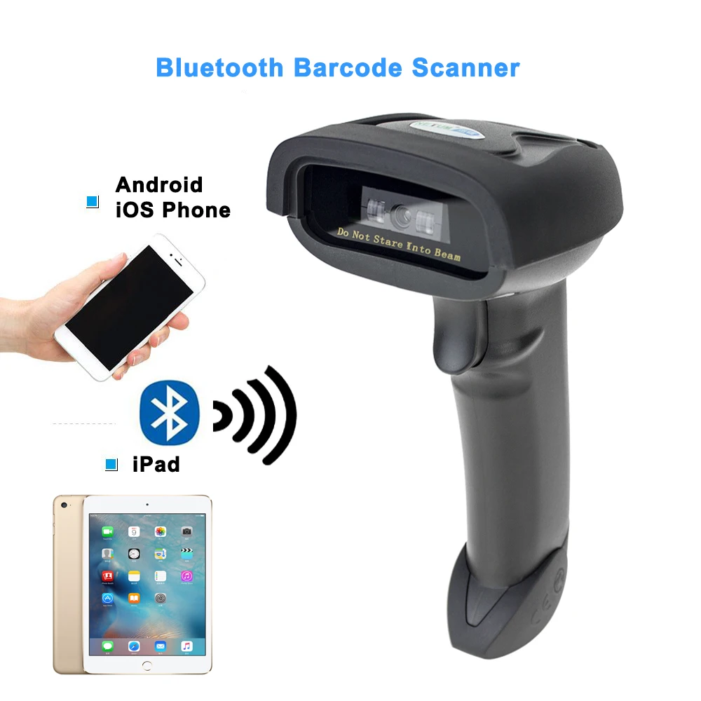 F20 المحمولة الباركود ماسحة و HW-L28BT بلوتوث 1D/2D QR الباركود قارئ PDF 417 ل iOS الروبوت باد 2000 mAh