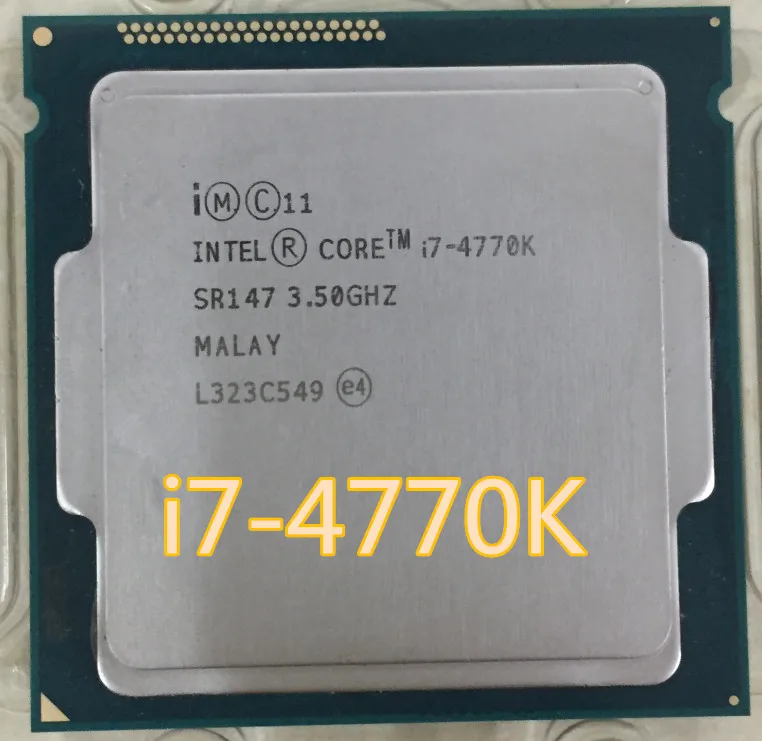 Intel Core i7 4770K i7-4770K SR147 3,5 ГГц четырехъядерный процессор Intel I7-4770K для настольных ПК