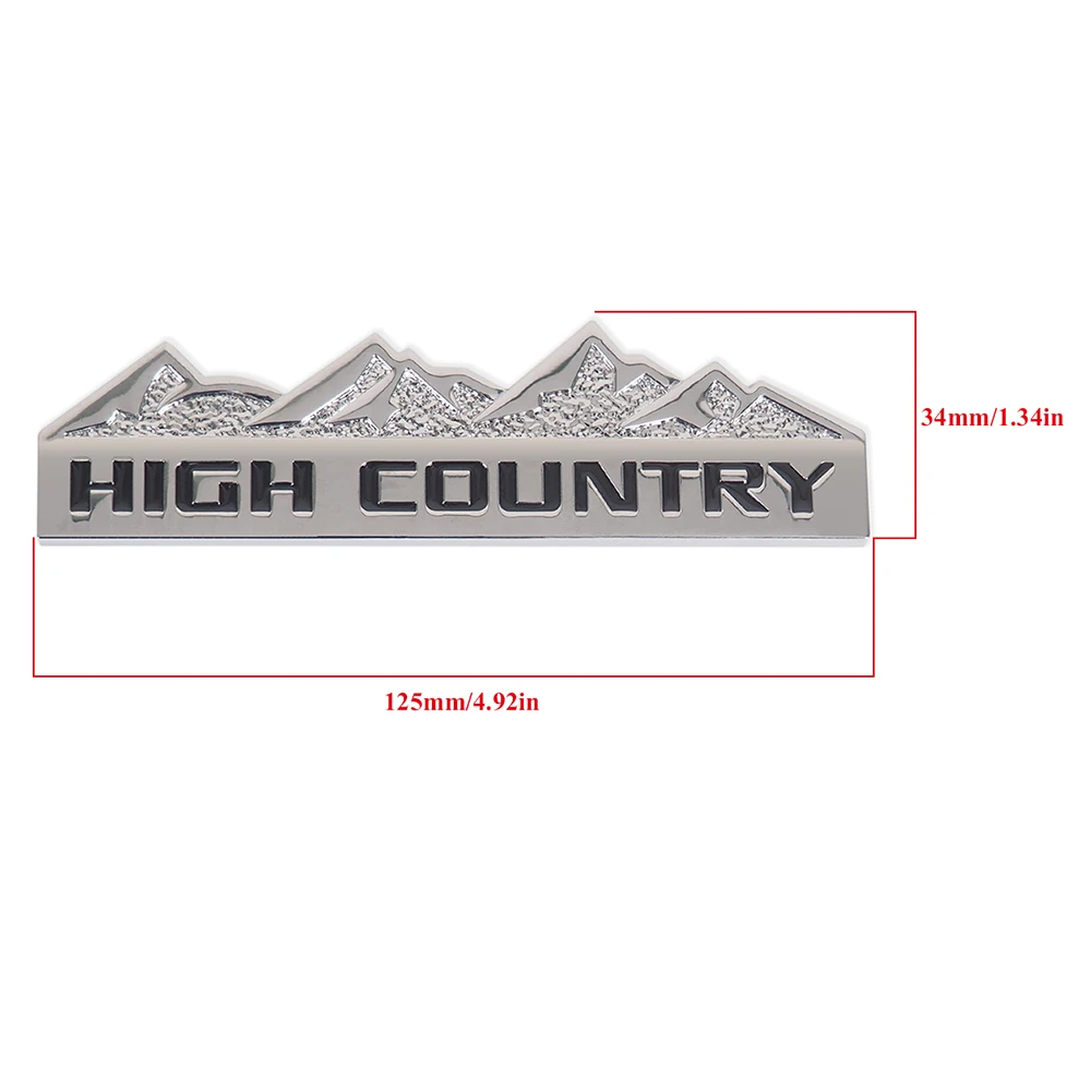 High Country эмблема логотип 3D стерео наклейки багажник автомобиля сбоку талии