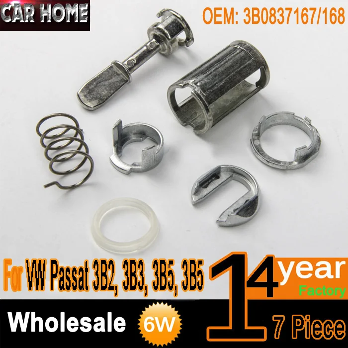 Car Door Lock Barrel Repair Kit, Front Left or Right Door For For VW Passat 3B2, 3B3, 3B5, 3B5