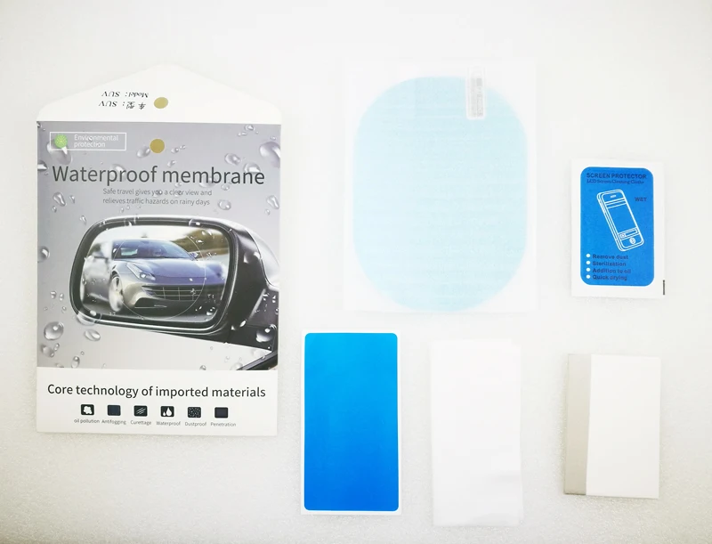 UNIVERSAL CAR MIRROR anti rain film anti moist anti glare film for car REAR mirror  (12)