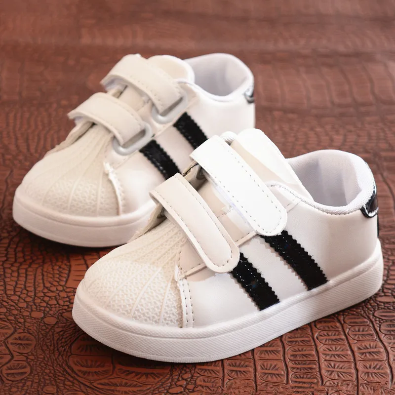 1 To 5 Years Old Baby Boys And Girls Sports Shoes Soft Bottom Casual Shoes Top Quality Cute Children Kids Sneakers Non-Slip - Цвет: Черный