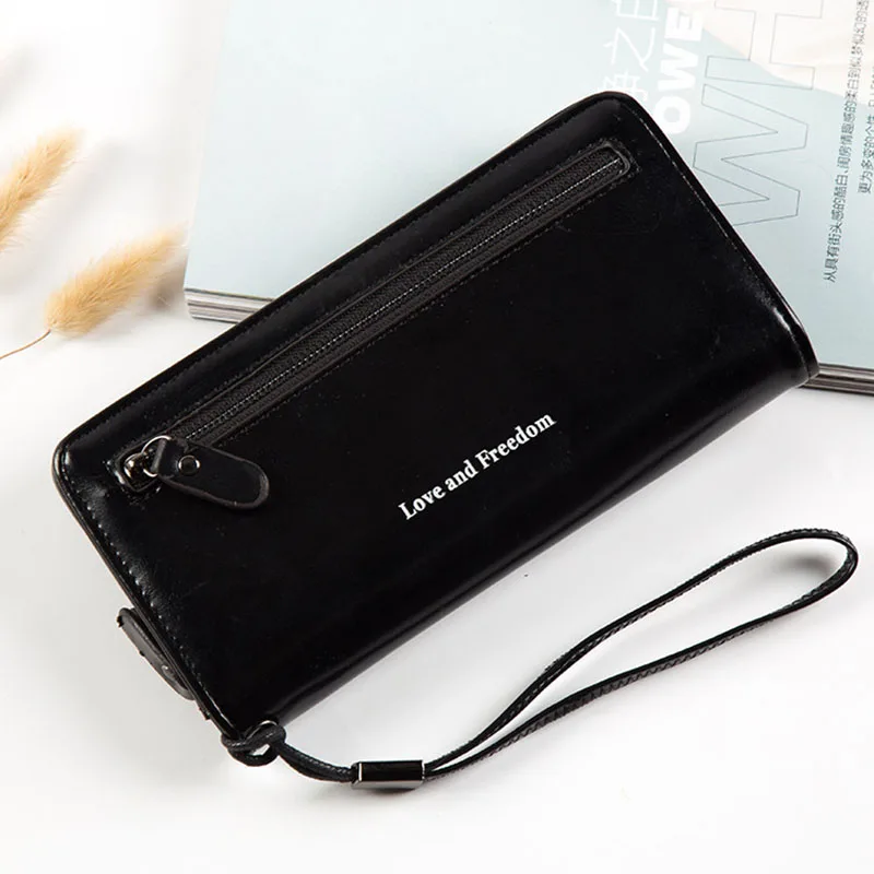 

Brand Designer Wristband Wallets Elegant Women Many Card Bit Wallet Female Long Large Card Purse Ladies Phone Pocket Women's Bag