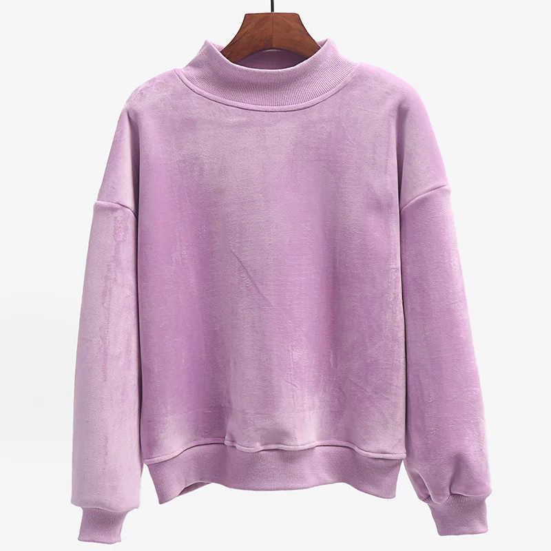 purple velour hoodie