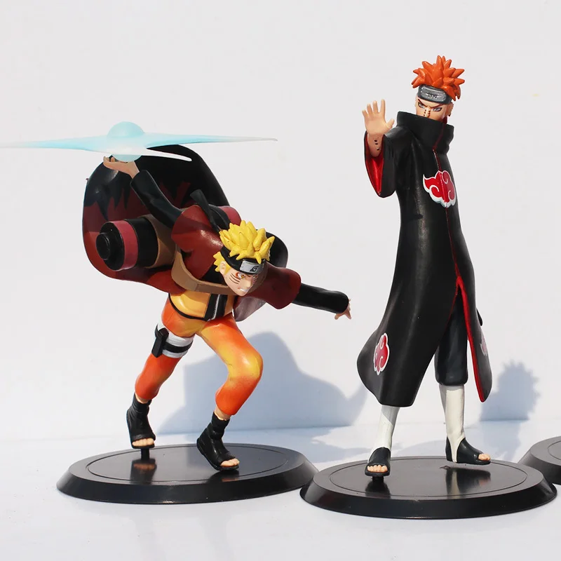 

2Pcs/Set Naruto Uzumaki Naruto VS Pain PVC Action Figure Collectible Model Toys Dolls 18cm Approx Free Shipping