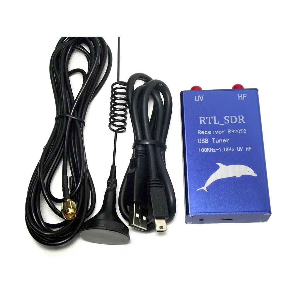 

RTL2832U+R820T2 100KHz-1.7GHz UHF VHF HF RTL.SDR USB Tuner Receiver AM, FM Radio