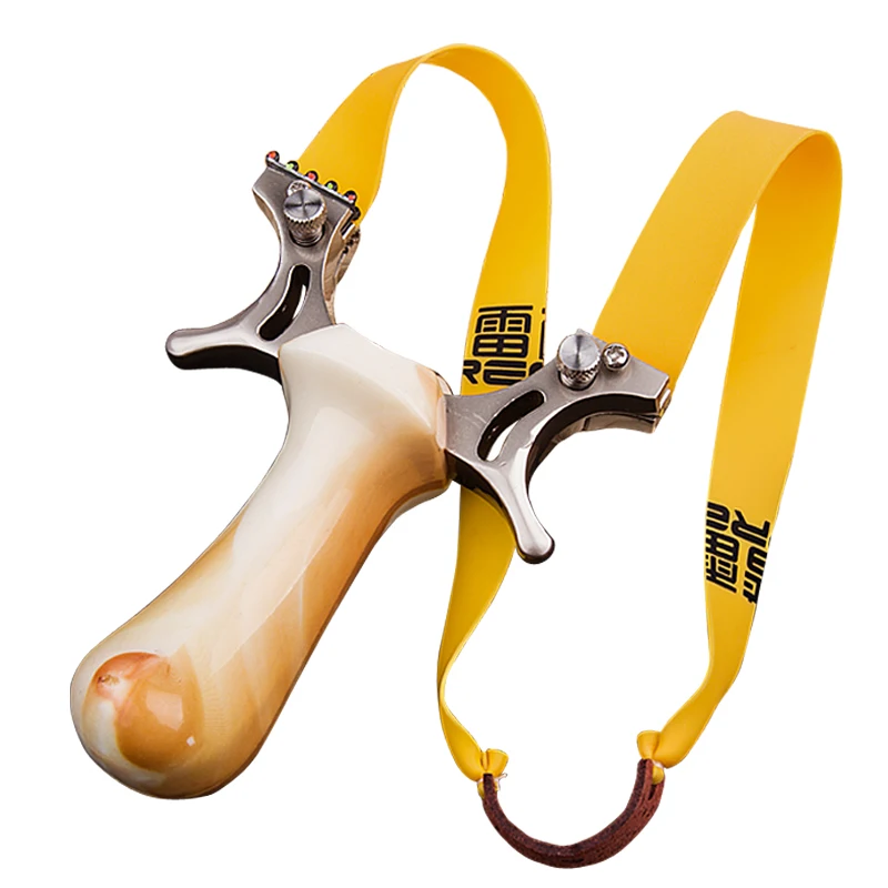 

Outdoor Professional Hunting Slingshot Solid Sling Shot for Catapult Game with Aiming Sighting Device