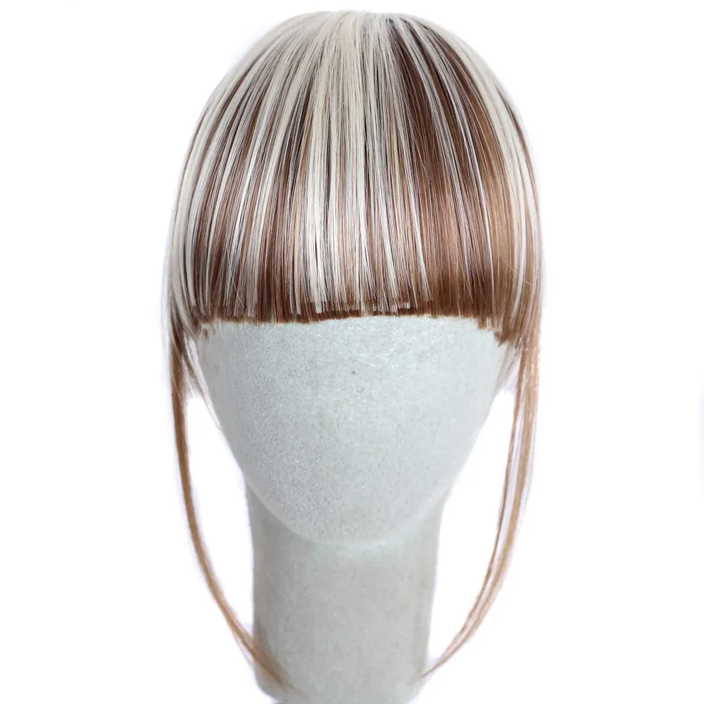 

New 1pc Women Girls Clip On Clip In Front Hair Bang Fringe Hair Extension Tool A23 Ap9