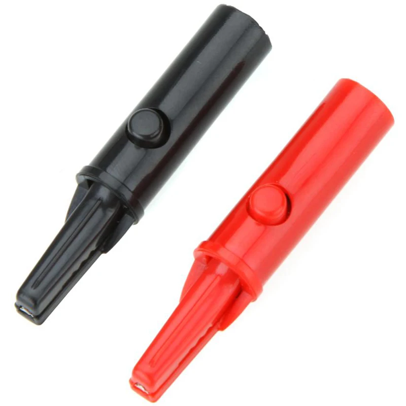 

Professional Aligator Clip for Multimeter Push Button Type Full Protective Alligator Clip Electronic Diagnostic-tool